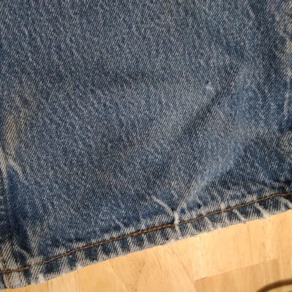 Vintage Levi's 501 Button Fly Blue Denim Jeans 40x36